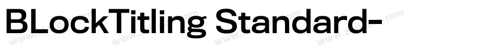 BLockTitling Standard字体转换
